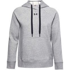 Damska Bluza Z Kapturem Rival Fleece Hoodie. Szare bluzy damskie Under Armour, m, bez wzorów, z kapturem. Za 305.99 zł.
