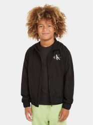 Calvin Klein Jeans Kurtka przejściowa Monologo Essential IB0IB02091 Czarny Regular Fit. Czarne kurtki i płaszcze dla chłopców Calvin Klein Jeans, bez wzorów, z jeansu, bez kaptura. Za 279.99 zł.