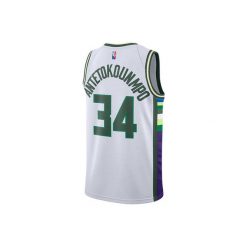 Koszulka męska nike nba milwaukee bucks giannis antetokounmpo swingman jersey. Białe koszulki sportowe męskie Nike, m, bez wzorów, z jersey, bez kołnierzyka, bez ramiączek, do biegania. Za 479.00 zł.