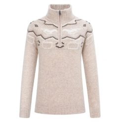Damski sweter 1/2 zip HV Polo Josie. Niebieskie swetry damskie HV POLO, l, bez wzorów, z dzianiny, bez kołnierzyka, bez ramiączek, bez kaptura. Za 376.50 zł.
