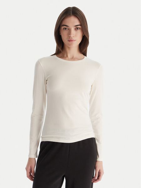 Hunkemöller Bluzka Soft 302728 Biały Slim Fit. Białe bluzki damskie Hunkemöller, xs, bez wzorów, z bawełny, bez kołnierzyka, bez ramiączek. Za 89.99 zł.