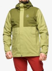 Kurtka membranowa męska Haglofs Koyal Proof Jacket. Zielone kurtki męskie Haglöfs, m, bez wzorów, z materiału, bez kaptura. Za 756.95 zł.