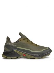 Salomon Buty do biegania Alphacross 5 Gtx GORE-TEX 473103 29 W0 Zielony. Zielone buty sportowe męskie Salomon, z gore-texu, bez zapięcia, do biegania, gore-tex. Za 439.99 zł.