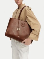 MEXX Torebka CEO-MEXX-L-005-10 Brązowy. Brązowe torebki do ręki damskie Mexx, bez wzorów, ze skóry, bez dodatków. Za 229.99 zł.