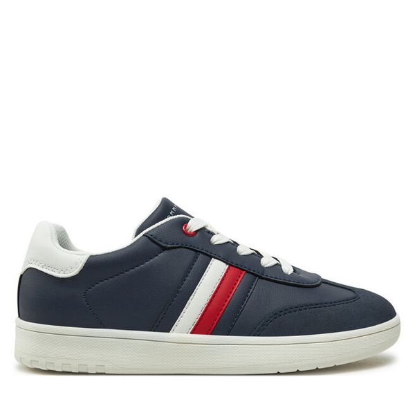 Sneakersy Tommy Hilfiger. Niebieskie trampki i tenisówki chłopięce Tommy Hilfiger, bez wzorów, bez zapięcia. Za 209.99 zł.