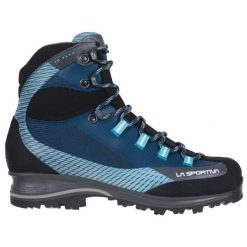 Buty treningowe damskie La Sportiva Trangok Gtx. Niebieskie obuwie sportowe damskie La Sportiva, bez wzorów, z materiału, trekkingowe. Za 1,393.00 zł.