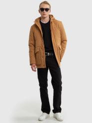 Kurtka męska parka brązowa Mefin 802. Brązowe kurtki męskie Big Star, na zimę, l, bez wzorów, z tkaniny, eleganckie, bez kaptura. W wyprzedaży za 299.99 zł.