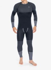 Bielizna termoaktywna Odlo Fundamentals Performance Warm Set Long. Niebieskia bielizna termoaktywna męska Odlo, l, z materiału. Za 311.29 zł.