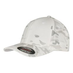 6 Panel Camo Baseball Cap. Brązowe czapki i kapelusze damskie FLEXFIT, bez wzorów. Za 108.99 zł.