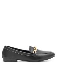 DeeZee Loafersy JUTTE WS5560-13 Czarny. Czarne mokasyny damskie DeeZee, ze skóry. Za 99.99 zł.