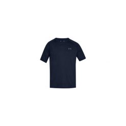 Męska koszulka Under Armour Tech Ss Tee 2.0 niebieska. Niebieskie koszulki sportowe męskie Under Armour, m, bez wzorów, z materiału, bez kołnierzyka, bez ramiączek, do piłki nożnej. Za 224.99 zł.