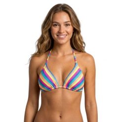 Góra bikini - Surf - Damskie - Sol Searcher - Trójkąt - Fluo. Brązowe bikini damskie Billabong, m, bez wzorów. Za 72.00 zł.
