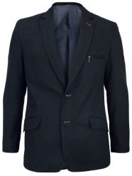 Granatowa Marynarka Casualowa, Taliowana, 2 Guziki - Casino, Męska. Niebieskie marynarki męskie Casino, bez wzorów, z poliesteru. Za 249.00 zł.