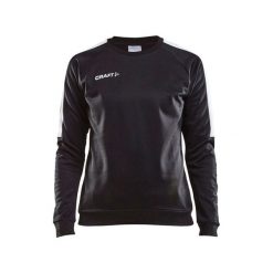 Bluza z okrągłym dekoltem damska Craft progress r-neck. Czarne bluzy damskie Craft, l, bez wzorów, z elastanu, bez kaptura. Za 152.15 zł.