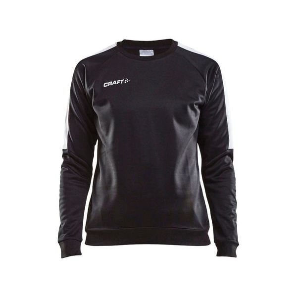 Bluza z okrągłym dekoltem damska Craft progress r-neck. Czarne bluzy damskie Craft, l, bez wzorów, z elastanu, bez kaptura. Za 152.15 zł.