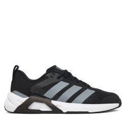 Buty na siłownię adidas. Czarne obuwie sportowe damskie Adidas, bez wzorów, na fitness i siłownię. Za 399.99 zł.