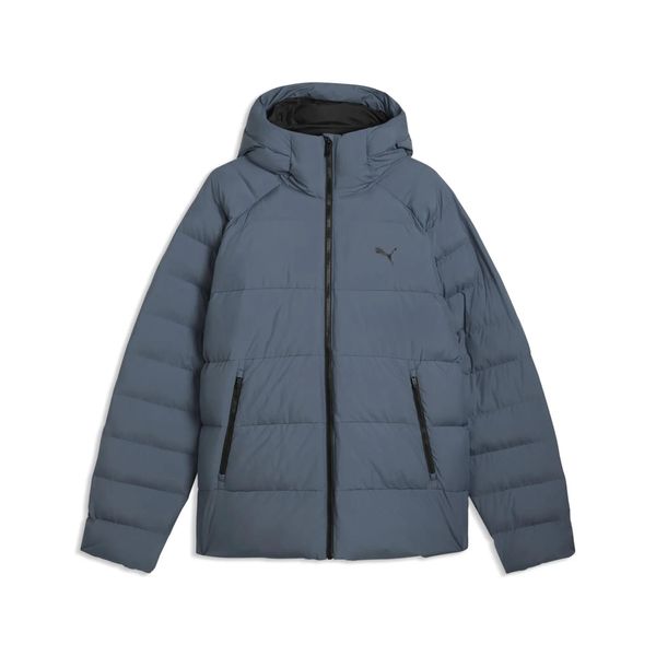 Męska kurtka z kapturem Mono PUMA. Niebieskie kurtki męskie Puma, m, bez wzorów, z materiału, klasyczne, z kapturem. Za 649.00 zł.