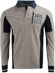T-shirt męski State of art rugby, szary, z zamkiem. Niebieskie t-shirty męskie Erima, l, bez wzorów, z bawełny, eleganckie, bez kołnierzyka. Za 210.99 zł.