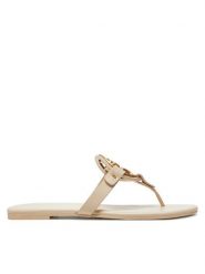 Tory Burch Japonki Miller 136593 Écru. Klapki damskie Tory Burch, bez wzorów, ze skóry, bez obcasa. Za 809.99 zł.