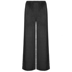 Spodnie Deha Viscose Velvet Palazzo Pants Damskie. Czarne spodnie materiałowe damskie Deha, m, bez wzorów, z bawełny. Za 484.99 zł.