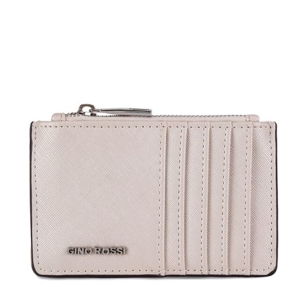 Etui na karty kredytowe GINO ROSSI. Szare portfele damskie Gino Rossi, bez wzorów. Za 49.99 zł.