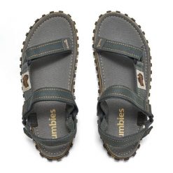 Sandały Gumbies Tracker Racker Sandals Grey M GU-SATRA013 szare. Szare sandały męskie z bawełny, bez zapięcia. Za 314.67 zł.