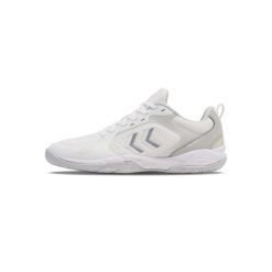 Buty halowe Hummel Speed Court. Białe obuwie sportowe damskie Hummel, bez wzorów, z gumy, do piłki ręcznej. Za 382.80 zł.