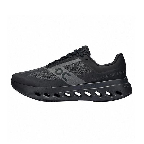 Buty do biegania On Running Cloudsurfer Next Noir/Eclipse. Niebieskie obuwie sportowe damskie On, bez wzorów, z materiału, do biegania. Za 726.95 zł.