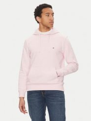Tommy Hilfiger Bluza Essential MW0MW37235 Różowy Regular Fit. Czerwone bluzy męskie Tommy Hilfiger, m, bez wzorów, z bawełny, bez kaptura. Za 309.99 zł.