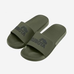 Klapki Kubota Basenowe Basic Khaki. Brązowe klapki męskie Kubota, z dresówki, eleganckie. Za 69.99 zł.