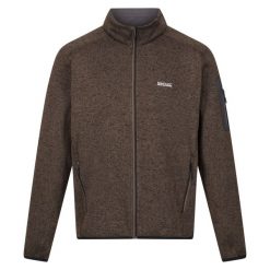 Bluza Polarowa Męska Melanżowy Pełen Suwak Newhill. Brązowe bluzy męskie Regatta, m, bez wzorów, z polaru, bez kaptura, trekkingowe. Za 110.99 zł.