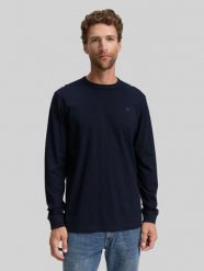 Męski Longsleeve Tom Tailor Basic Sky Captain Blue 1048902 10668. Niebieskie bluzki z długim rękawem męskie Tom Tailor, m, bez wzorów, bez kołnierzyka. Za 69.99 zł.