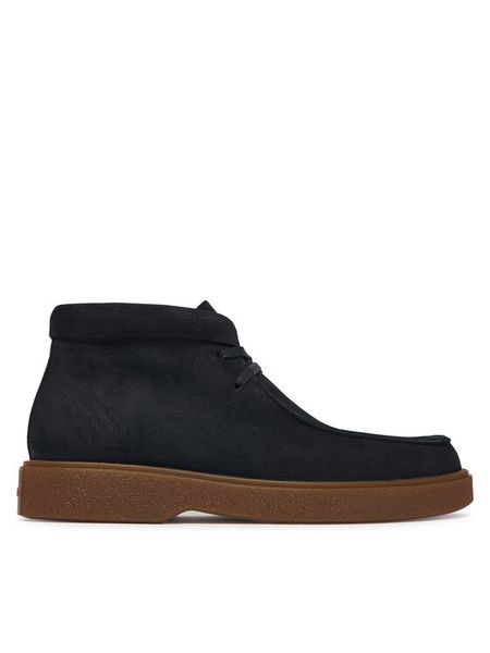 Calvin Klein Trzewiki HM0HM02256 Granatowy. Niebieskie botki męskie Calvin Klein, bez wzorów, z nubiku, bez zapięcia. Za 749.99 zł.