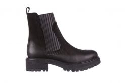 Botki Bayla-161 050-0508 Black, Czarny, Skóra naturalna - 40. Czarne botki damskie Bayla, z materiału, eleganckie, bez obcasa, na obcasie, bez zapięcia. W wyprzedaży za 179.10 zł.