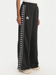 Kappa Spodnie dresowe Banda Malorie 37256WW Czarny Regular Fit. Czarne spodnie dresowe damskie Kappa, xs, bez wzorów, z bawełny. Za 249.99 zł.
