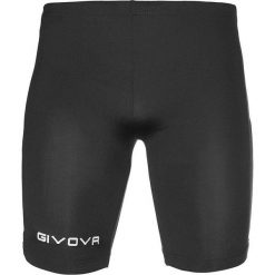 Męskie Spodenki Bermudy Base Layer. Czarne legginsy sportowe męskie Givova, m, bez wzorów, trekkingowe. Za 75.99 zł.
