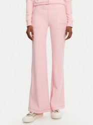 Juicy Couture Spodnie dresowe Active JCSML125403 Różowy Flared Leg. Czerwone spodnie dresowe damskie Juicy Couture, xl, bez wzorów, z dresówki. Za 179.99 zł.