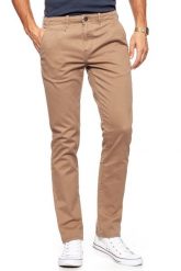 WRANGLER SPODNIE MĘSKIE CHINO TOBACCO BROWN W14LCF81A $. Brązowe spodnie materiałowe męskie Wrangler, l, bez wzorów, z elastanu. Za 179.99 zł.