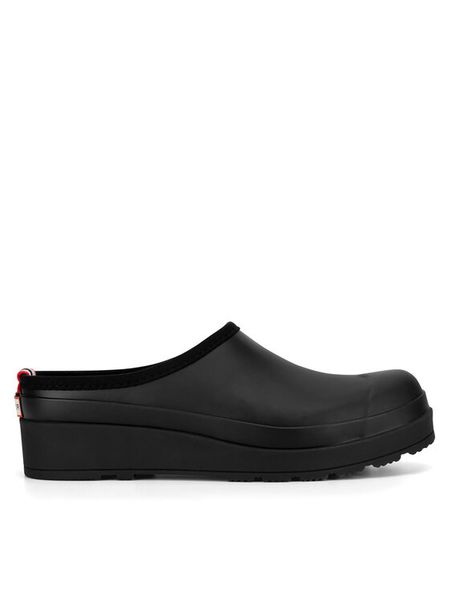 Hunter Klapki WFF1002RMA-BLK Czarny. Czarne klapki damskie Hunter, bez wzorów, z kauczuku, bez obcasa. Za 249.99 zł.