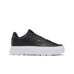 Buty do chodzenia damskie Reebok Club C Double Geo. Czarne obuwie sportowe damskie Reebok, bez wzorów, z materiału, trekkingowe, Reebok Club. Za 206.49 zł.