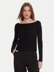 TWINSET Sweter 252TT3260 Czarny Slim Fit. Czarne swetry damskie Twinset, xxl, bez wzorów, z syntetyku, bez kołnierzyka, bez ramiączek, bez kaptura. Za 819.99 zł.