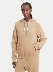Polo Ralph Lauren Bluza 211971691504 Beżowy ciemny Regular Fit. Brązowe bluzy damskie Polo Ralph Lauren, xxl, bez wzorów, z bawełny, bez kaptura. Za 859.99 zł.