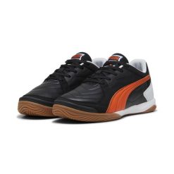 Buty do futsalu PRESSING IV PUMA Black Flame Flicker Silver Mist Orange Gray. Brązowe buty sportowe męskie Puma, bez zapięcia, do piłki nożnej. W wyprzedaży za 203.25 zł.