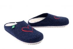 DR. BRINKMANN 320270-05 blau, kapcie damskie. Niebieskie kapcie damskie Dr. Brinkmann, bez wzorów. Za 146.07 zł.