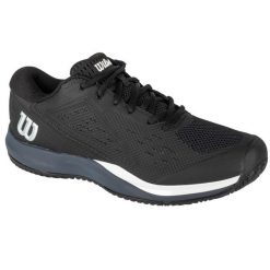 Buty do tenisa męskie Wilson Rush Pro Ace. Czarne buty sportowe męskie Wilson, z gumy, bez zapięcia, tenisowe. Za 499.99 zł.