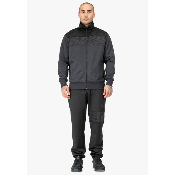 Kurtka z dresu Tapout Spirit. Czarne kurtki męskie TAPOUT, m, bez wzorów, z dresówki, bez kaptura. Za 465.50 zł.