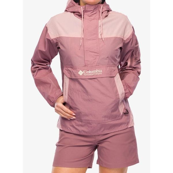 Kurtka przeciwwiatrowa damska Columbia Challenger II Windbreaker. Czerwone kurtki sportowe damskie Columbia, bez wzorów, z softshellu, bez kaptura, trekkingowe. W wyprzedaży za 283.10 zł.
