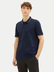 Tom Tailor Denim Polo 1040465 Granatowy Regular Fit. Niebieskie koszulki polo męskie Tom Tailor Denim, m, bez wzorów, z bawełny, bez ramiączek. Za 69.99 zł.