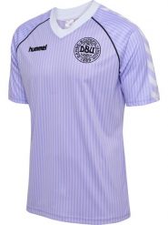 Koszulka bramkarza Danii 86. Fioletowe koszulki sportowe damskie Hummel, l, bez wzorów, z materiału, bez kołnierzyka, bez ramiączek, do piłki nożnej. Za 323.50 zł.