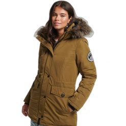 Parka damska Superdry Ashley Everest. Zielone parki damskie Superdry., bez wzorów, bez kaptura. W wyprzedaży za 542.00 zł.